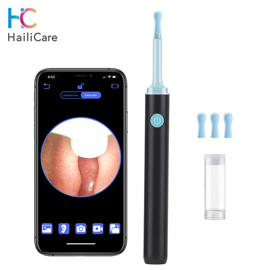 3.9Mm Wireless Visual Silicone Ear Spoon Safe Endoscope Earpick Camera Ear Wax Remover Luminous Otoscope Ear Cleaning Tools